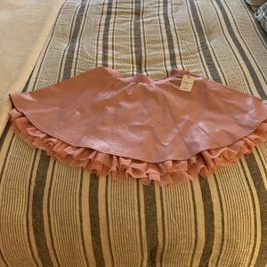 Pink Skater Skirt with Ruffle Forever 21 with tags